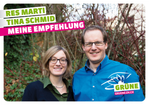 Postkarte Res und Tina